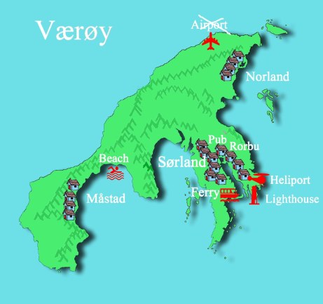 Vaeroy map large